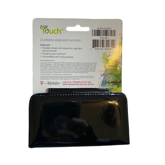 NEW TMobile Black My Touch 3G Fashion Phone Case 3”5” NWT - Picture 2 of 3